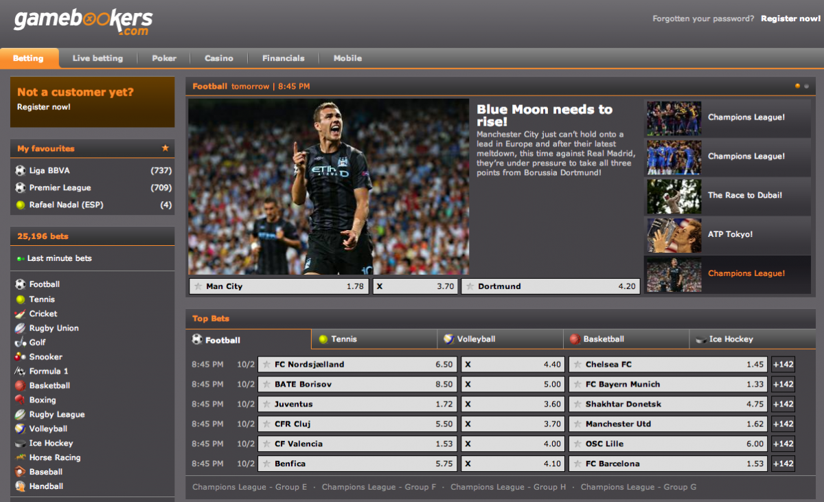 Gamebookers-sports betting
