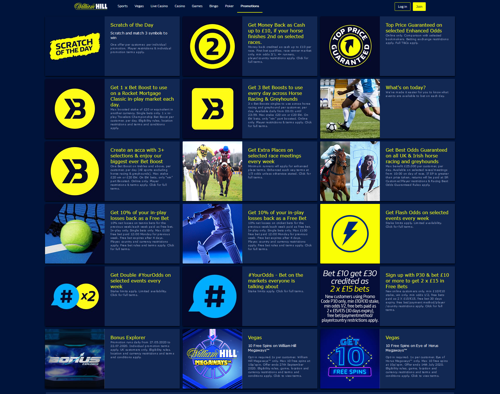 bookmaker william hill bonuses and promotions