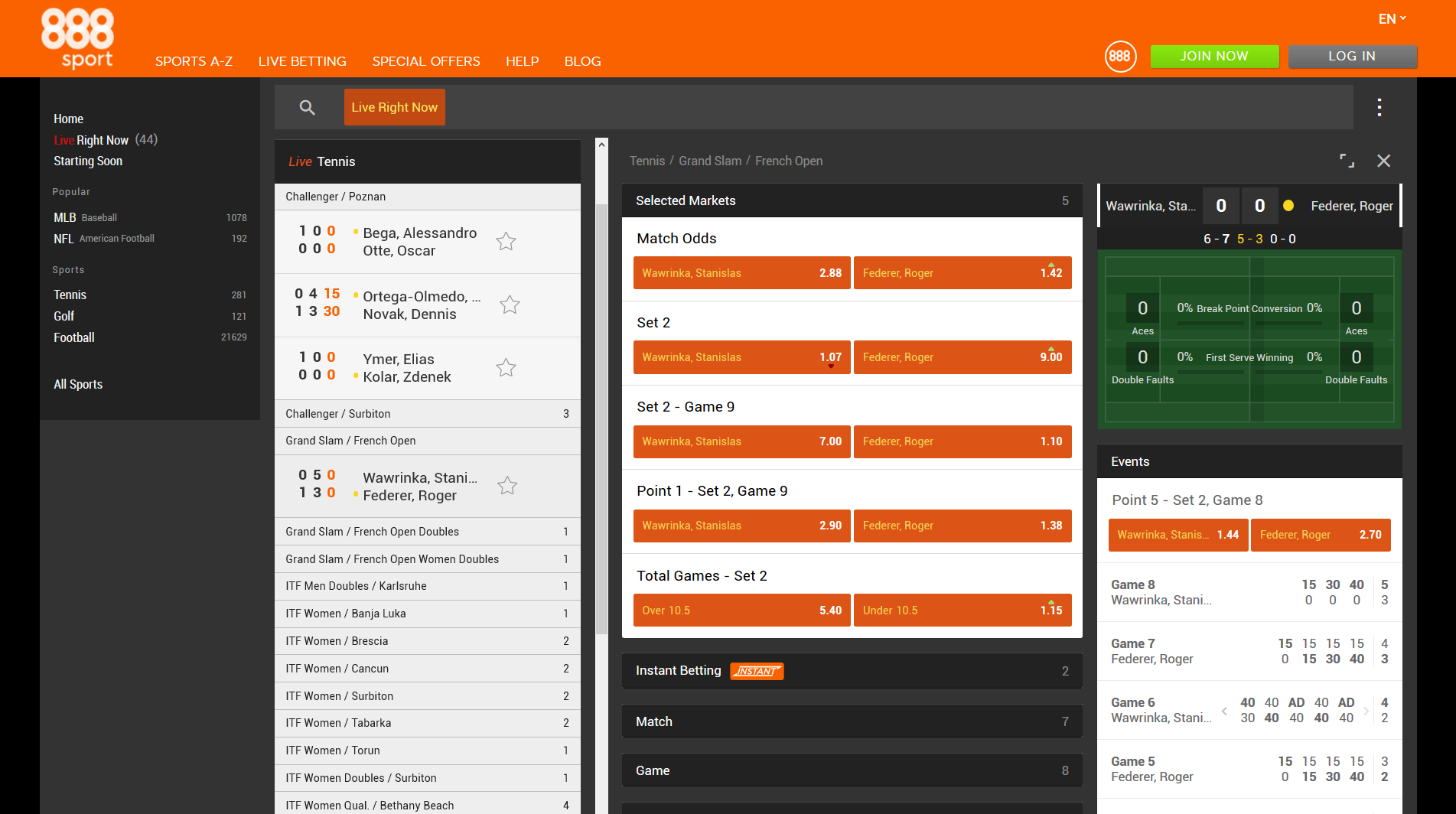 888sport livebetting
