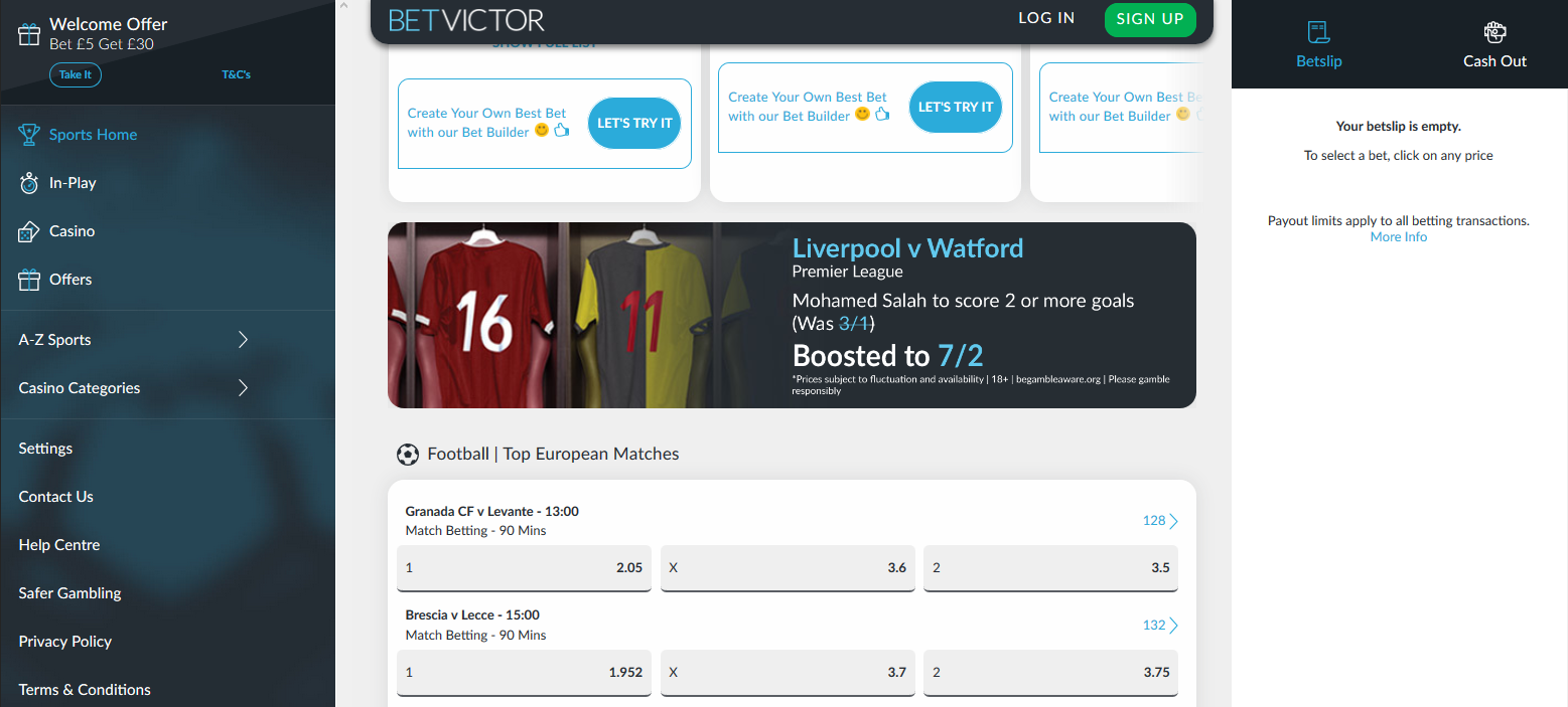betvictor page