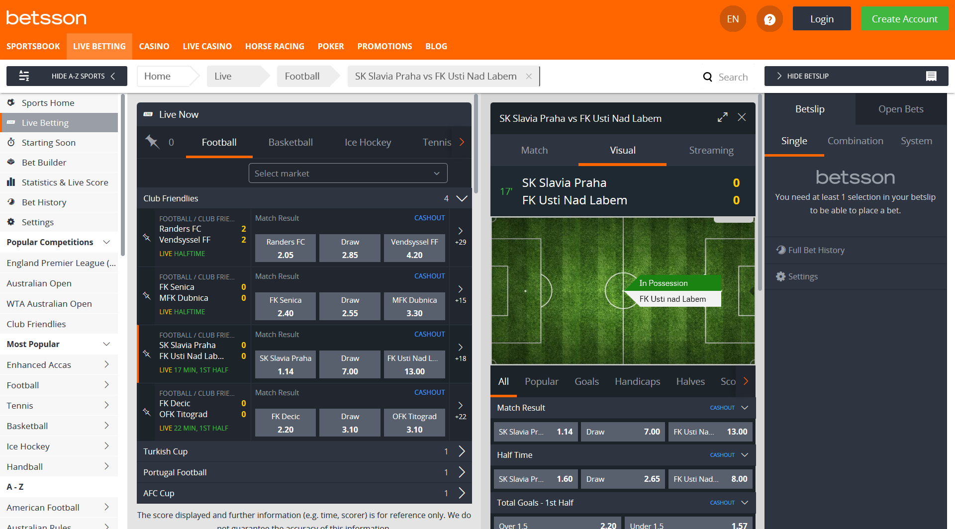 betsson livebetting