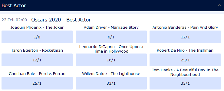 william hill oscars best actor