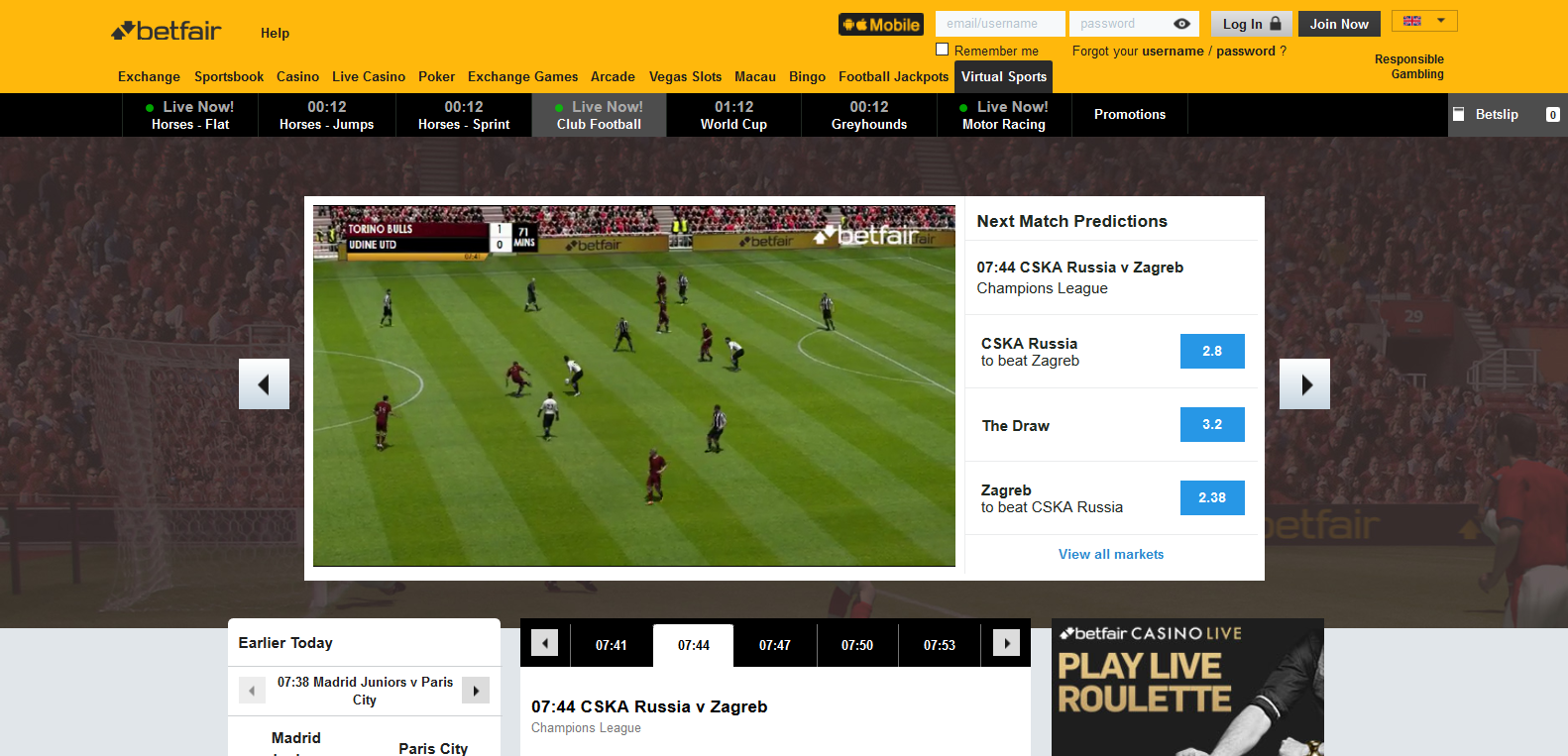 betfair virtual sports betting