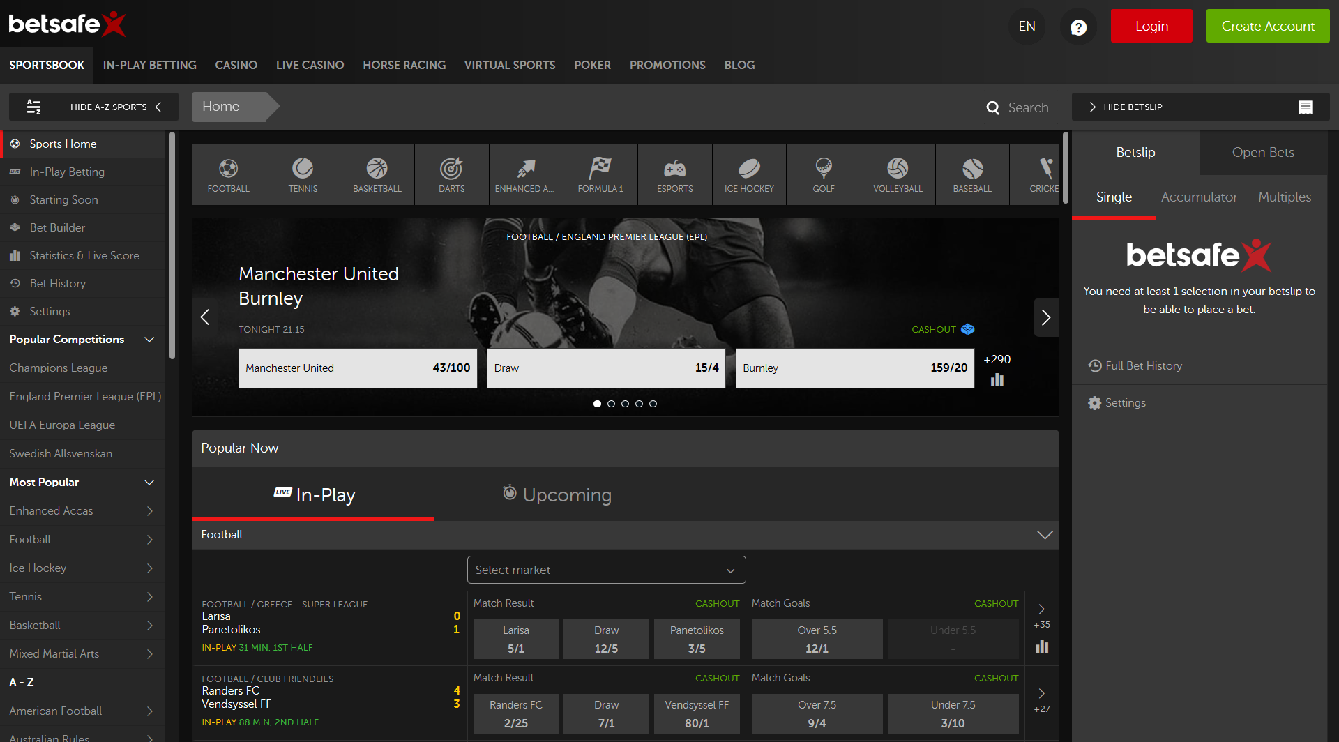 betsafe sports betting offer