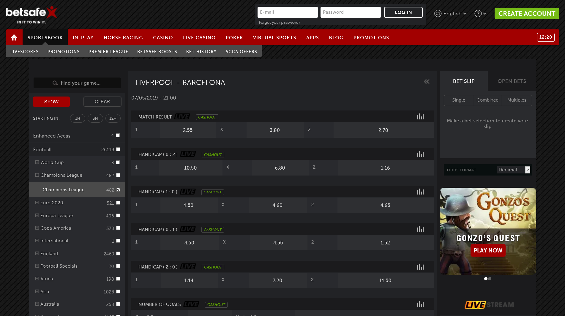 betsafe zakłady sportowe