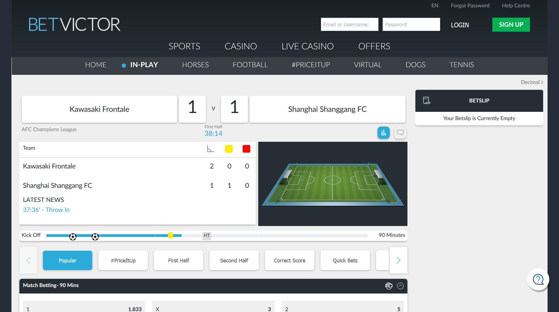 betvictor livebetting
