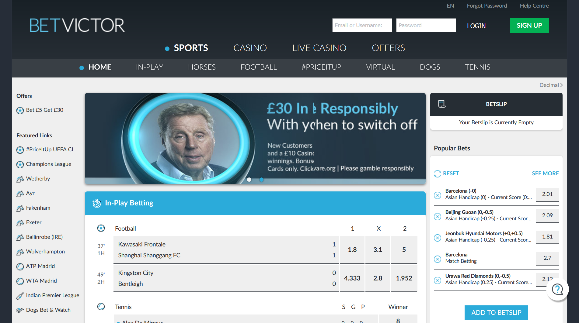 betvictor start