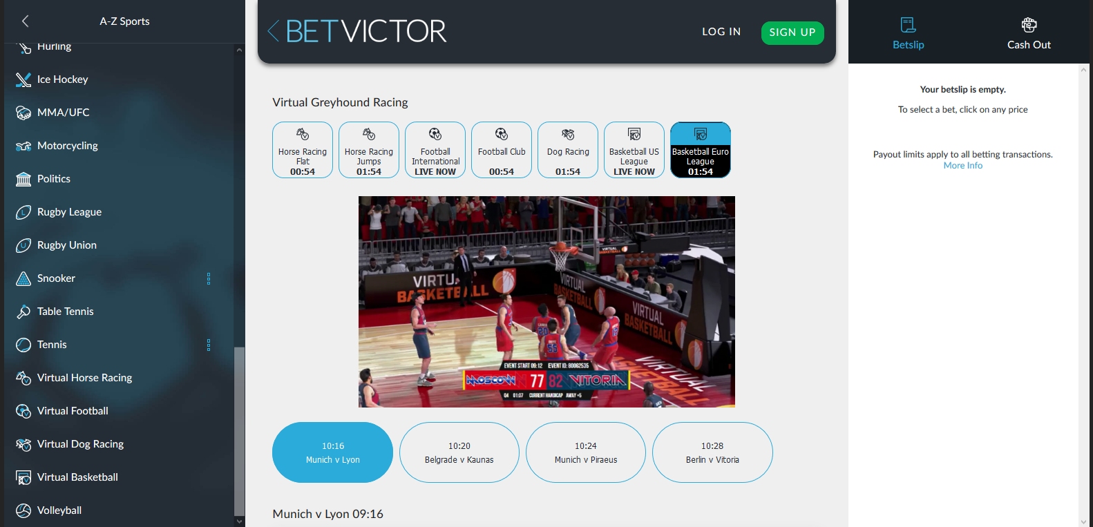 betvictor virtual sports