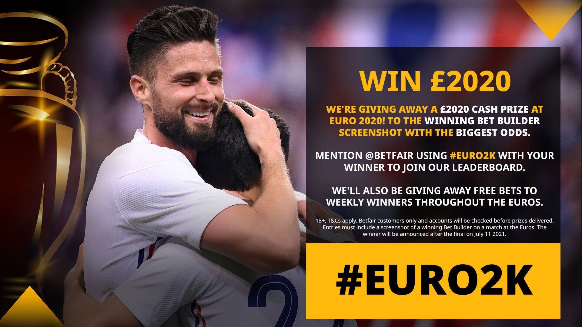 bookmaker betfair euro 2020 twitter cash offer