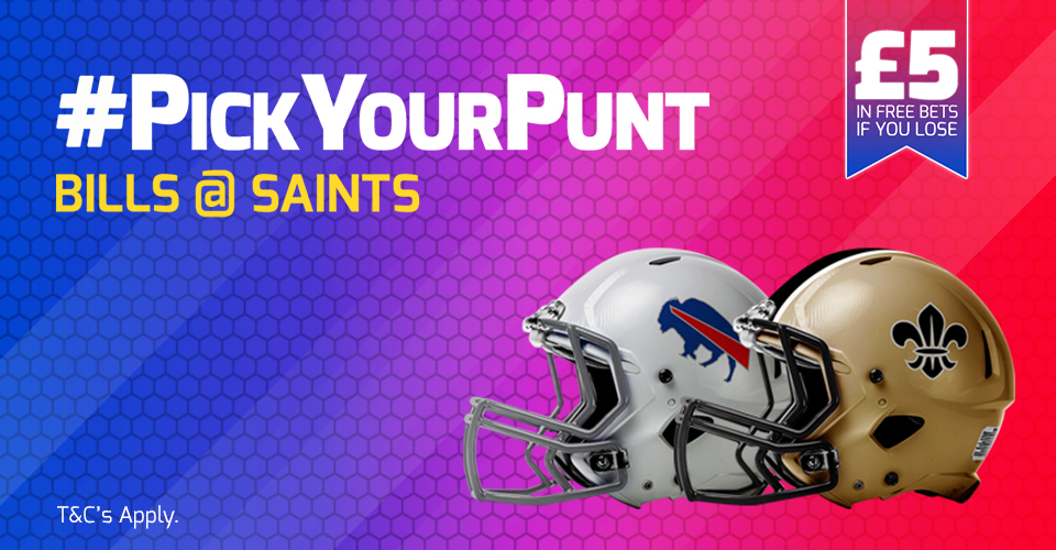 bookmaker betfred bills @ saits nfl pickyourpunt offer
