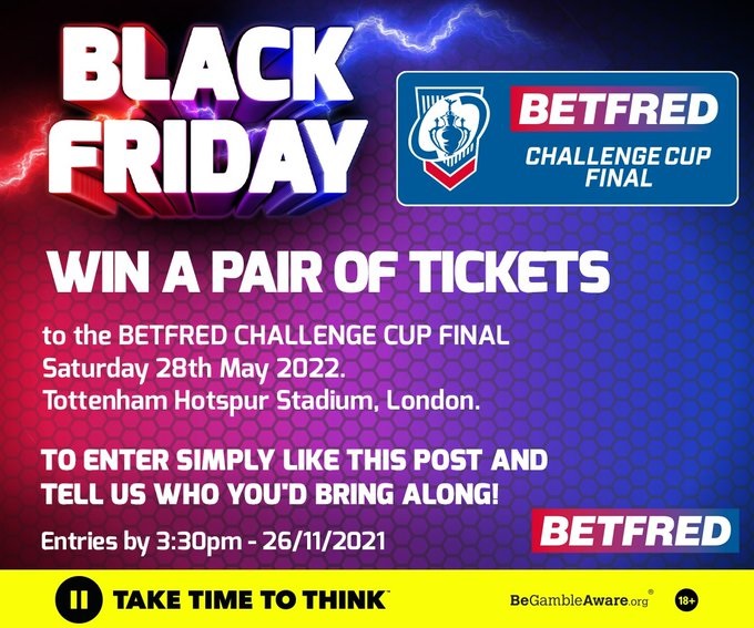 bookmaker betfred black friday twitter giveaway 1 offer