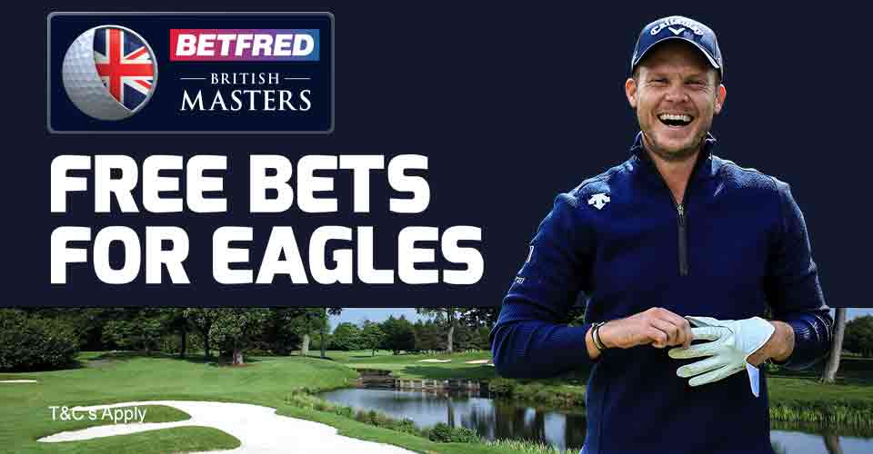 bookmaker betfred british masters free bets offer