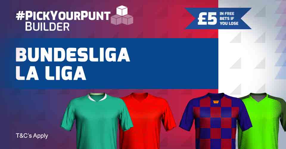 bookmaker betfred bundesliga la liga bonus football promotion