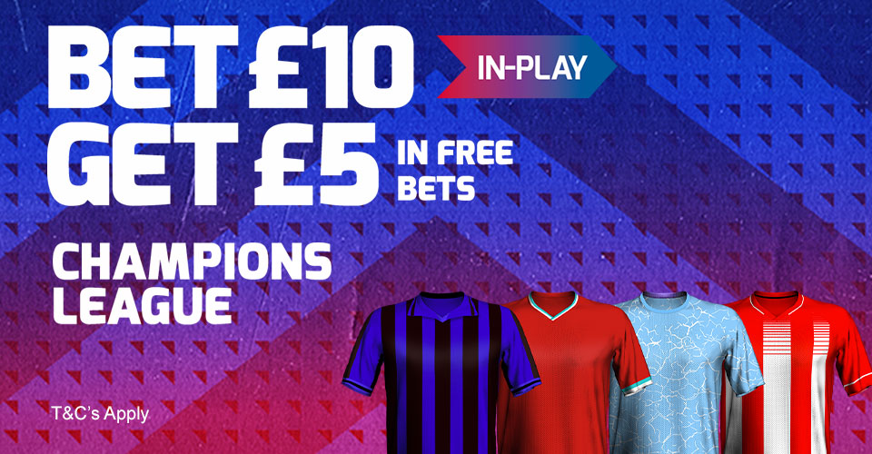 bookmaker betfred champions league promotion free bet bonus