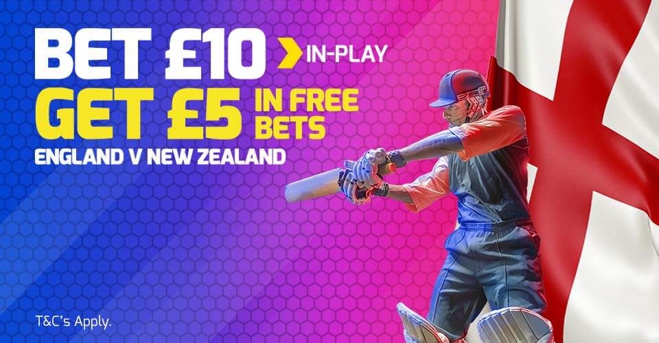 bookmaker betfred cricket live bet & get offer
