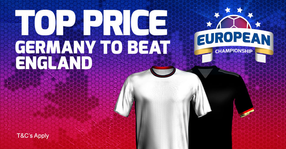 bookmaker betfred euro 2020 top price england germany offer