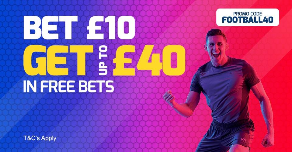 bookmaker betfred football welcome offer