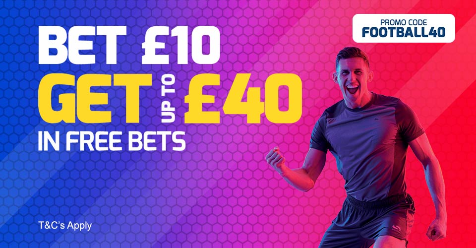 bookmaker betfred football welcome offer