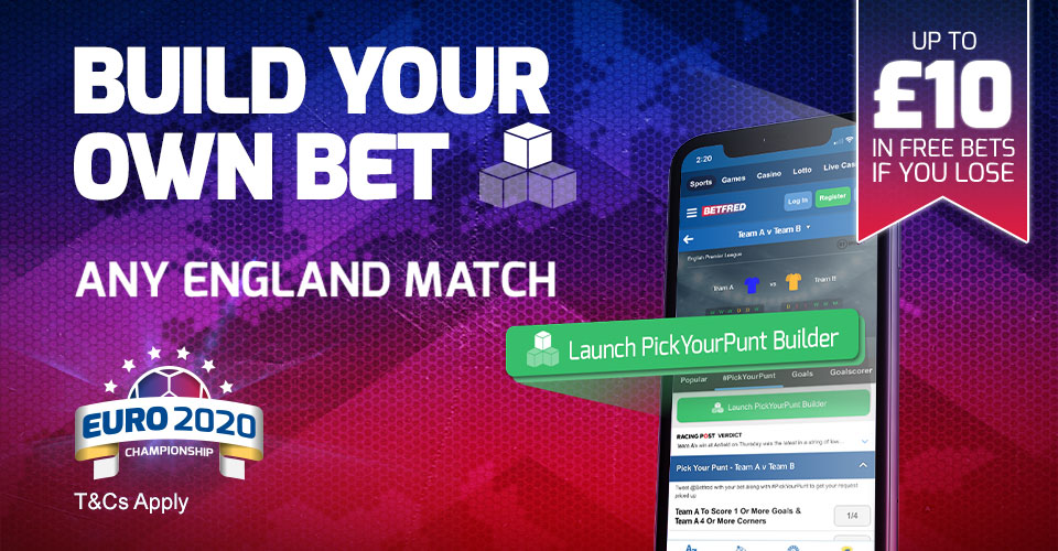 bookmaker betfred pickyourpunt england euro 2020 offer