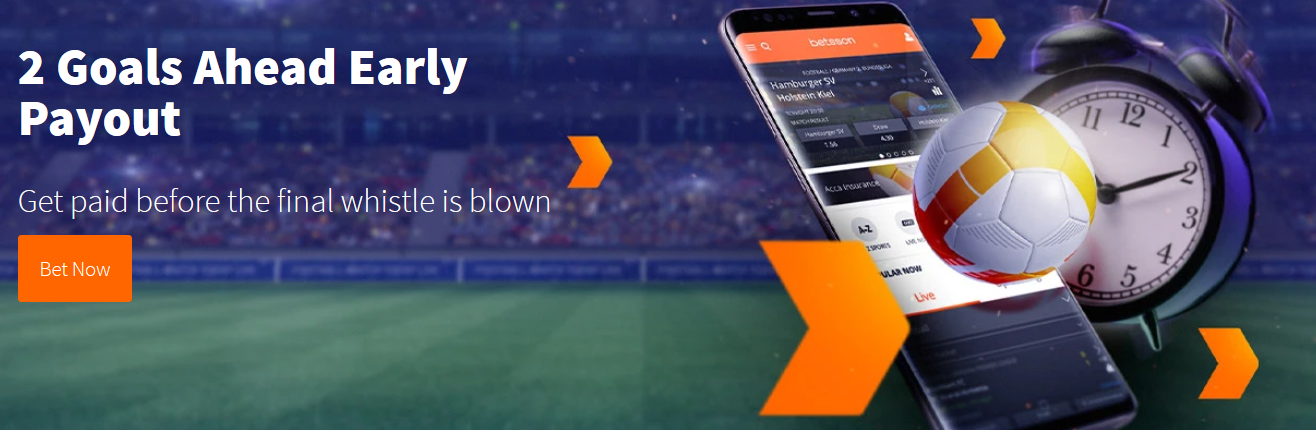 bookmaker betsson 2 goals promotion