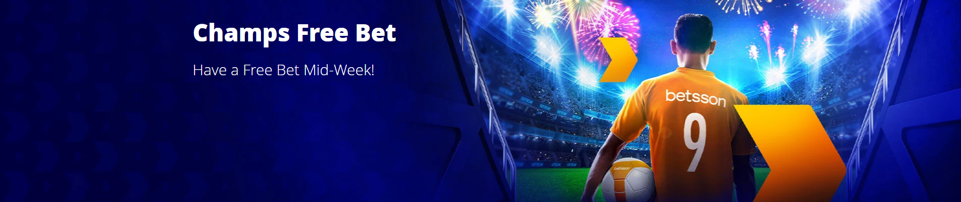 bookmaker betsson champs free bet offer