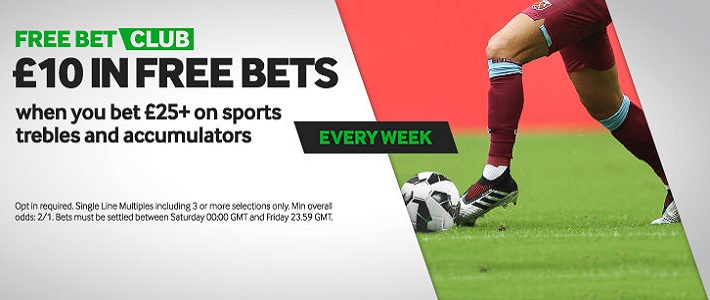 bookmaker betway acca bonus freebet club promotion