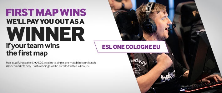 bookmaker betway esl one cologne playoffs bonus