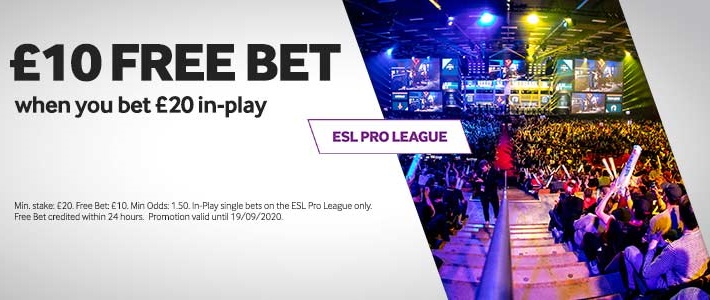 bookmaker betway esl pro league promotion bonus