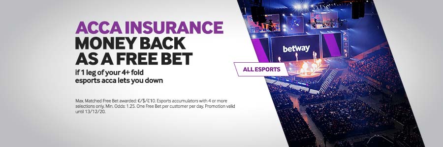 bookmaker betway esports insurance