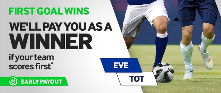 bookmaker betway everton tottenham first goal promotion