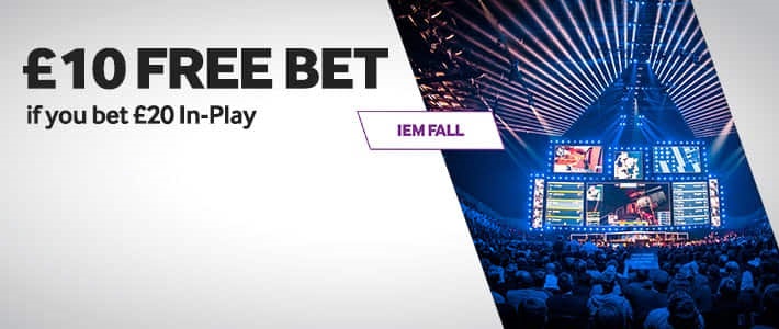 bookmaker betway iem fall free bet promotion