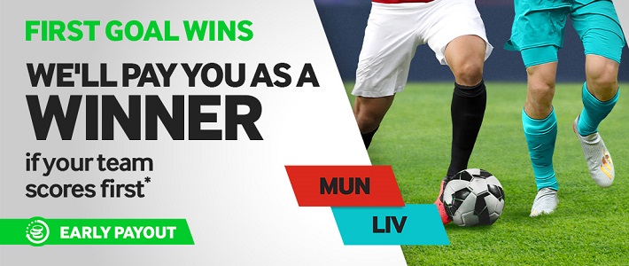 bookmaker betway man utd liverpool first goal promotion