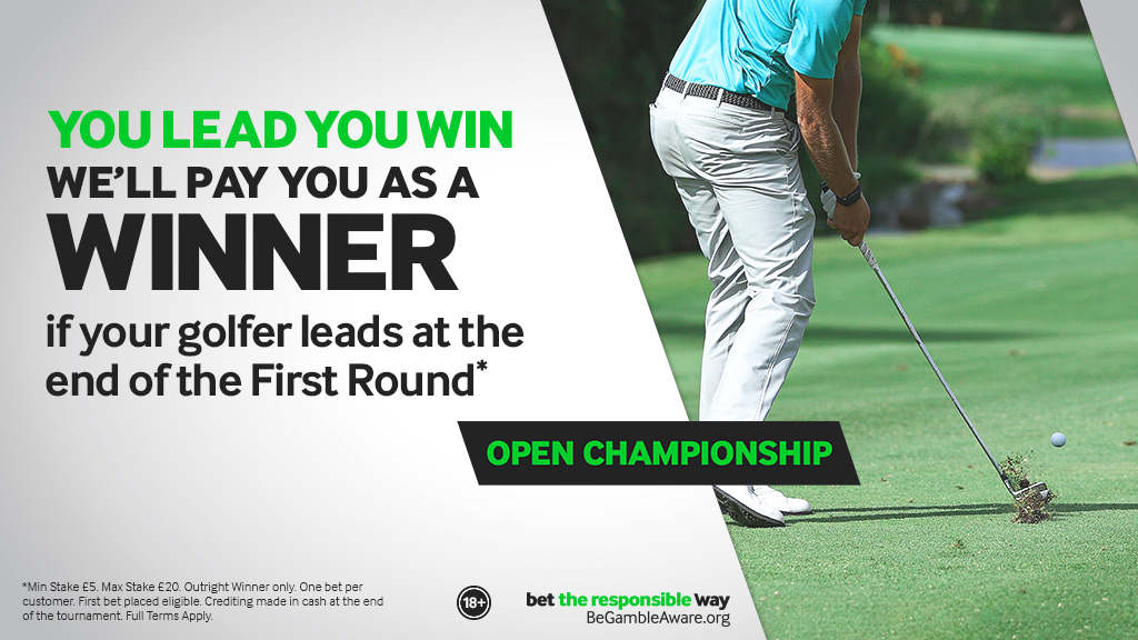 bookmaker betway open championship you lead you win offer