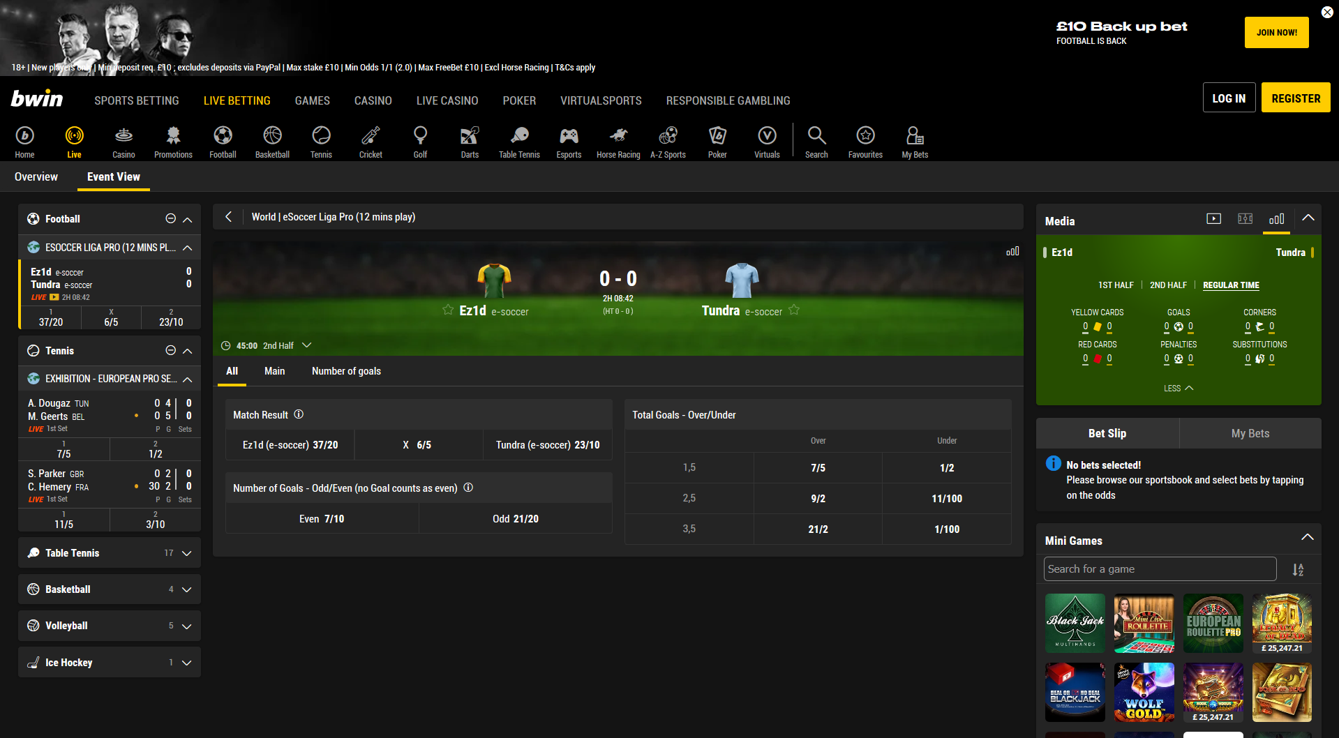 bookmaker bwin esports betting offer