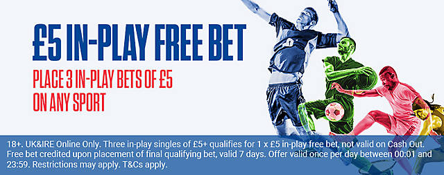 bookmaker coral live free bet sports offer