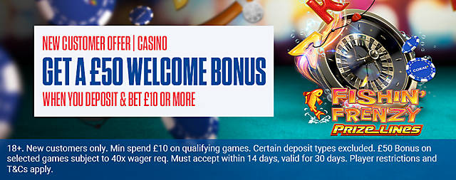 bookmaker coral online casino welcome bonus offer
