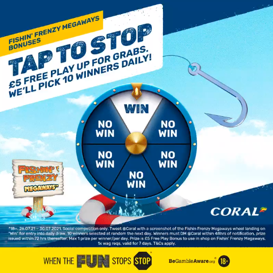bookmaker coral twitter offer