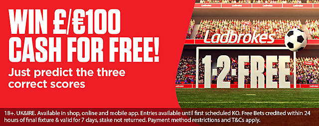 bookmaker ladbrokes cash bonus football promotion