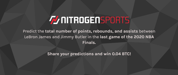 bookmaker nitrogen sports nba finals bonus promotion bitcoin