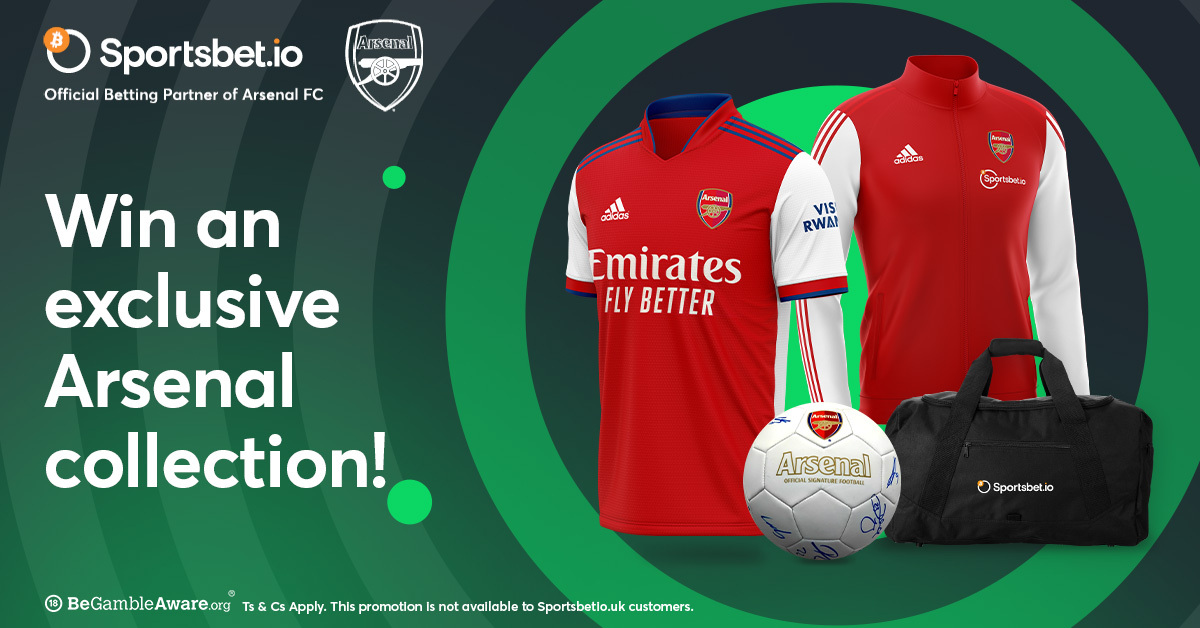 bookmaker sporstbet.io arsenal twitter giveaway offer