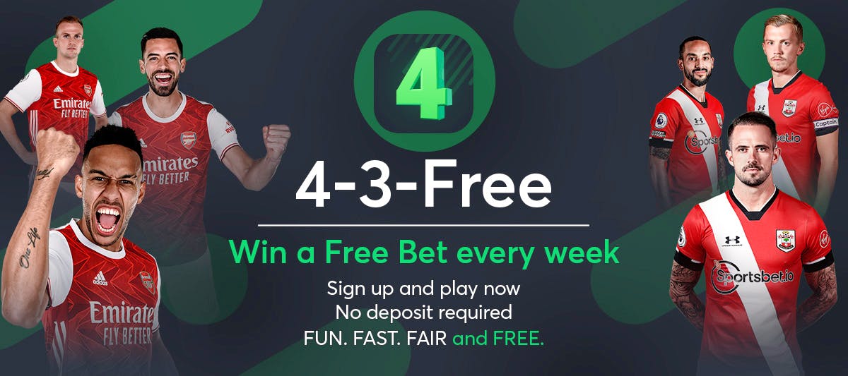 bookmaker sportsbet.io 4-3-free current offer