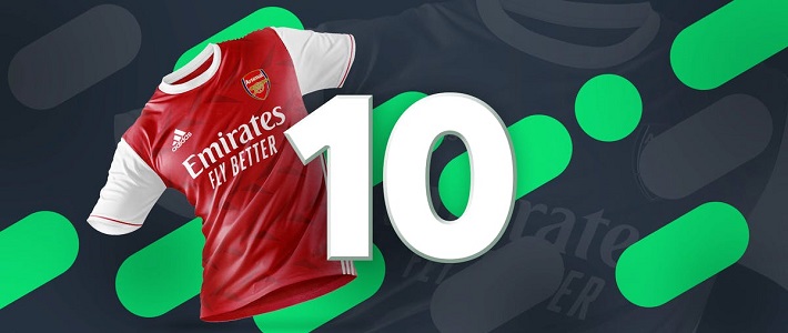 bookmaker sportsbet.io arsenal shirt promotion