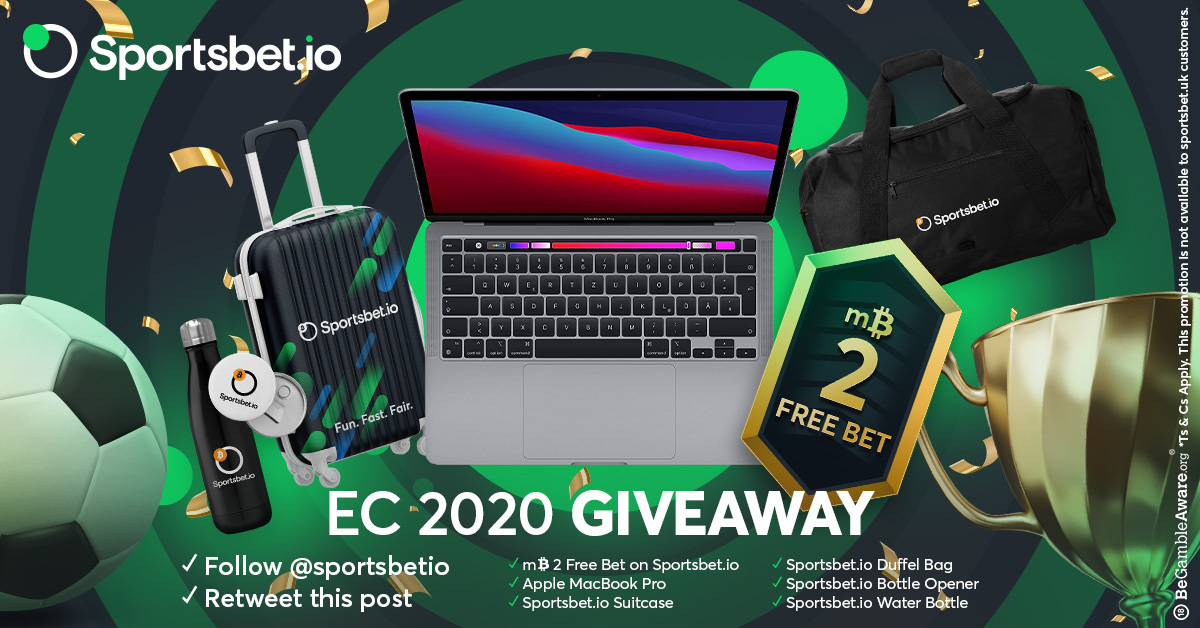 bookmaker sportsbet.io euro 2020 twitter giveaway offer