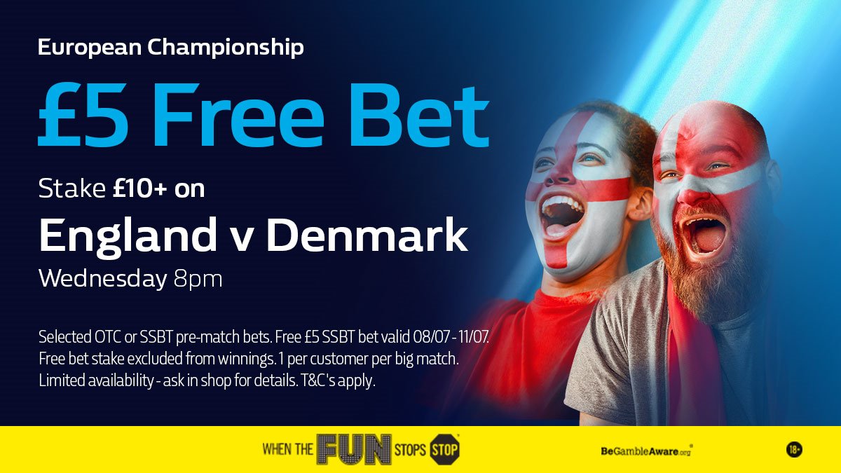 bookmaker william hill euro 2020 big match july 7 offer
