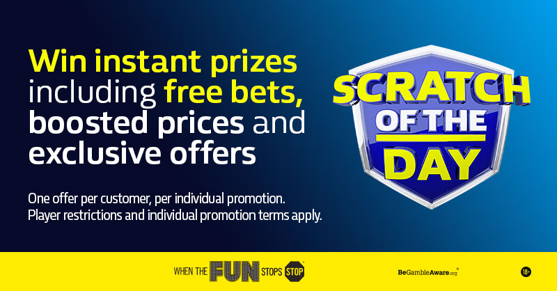 bookmaker william hill scratch of the day new offer