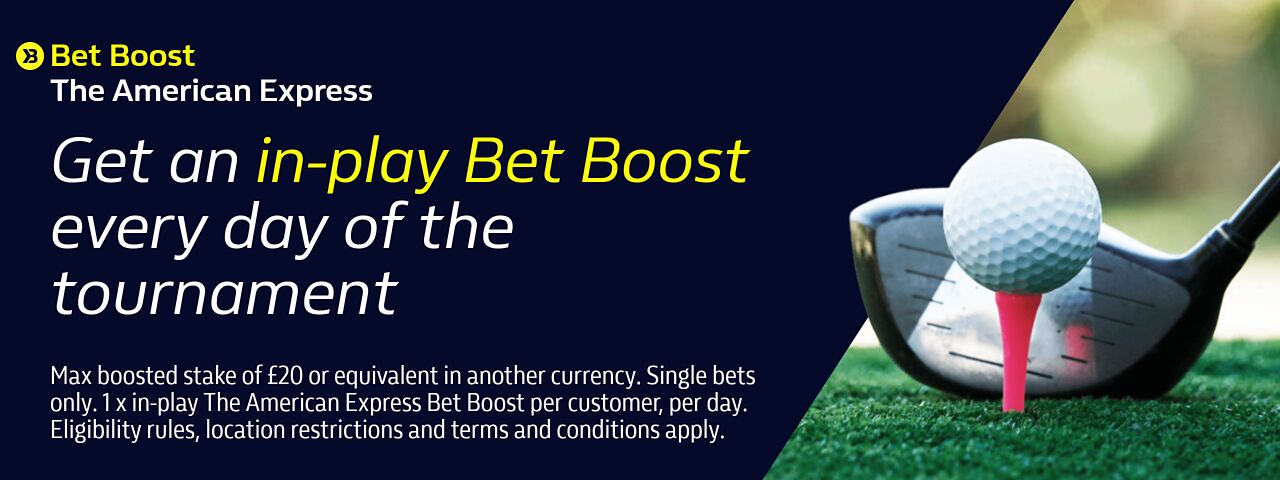 bookmaker willima hill the americna express golf odds boost offer