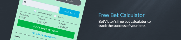 betvictor free bet calculator
