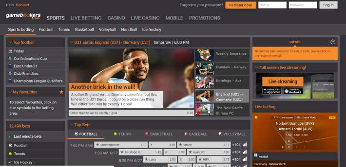 Gamebookers bookmaker 1