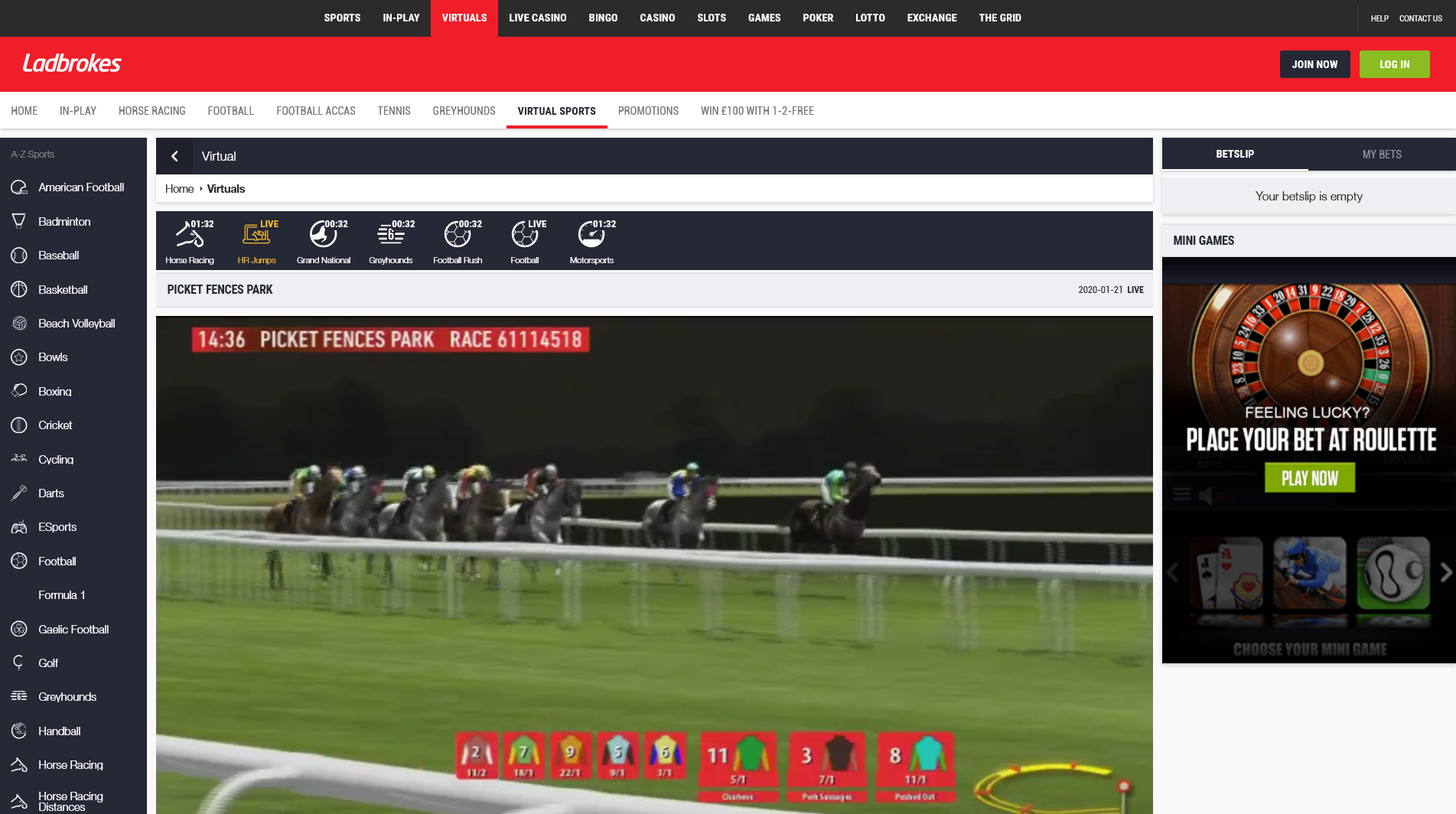 labrokes virtual sports