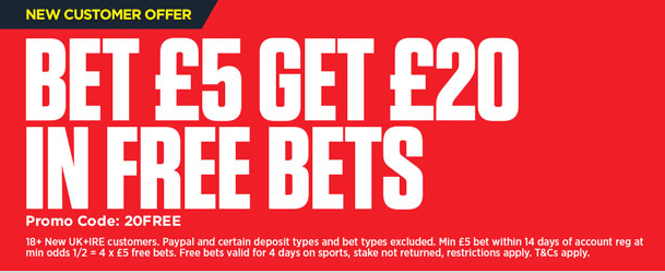 ladbrokes £20 freebets